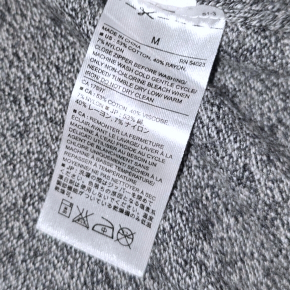 BANANA REPUBLIC FULL ZIP SWEATER - Picture 3 of 8